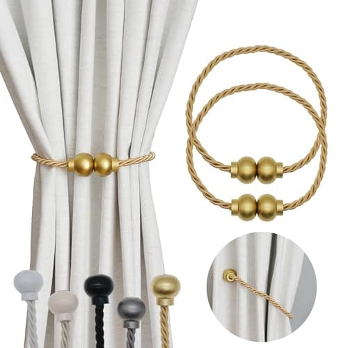 Gold Magnetic Tiebacks