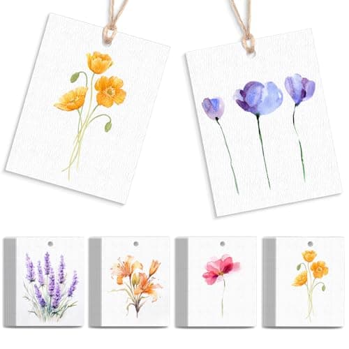 AmazingSpark Watercolor Floral Tags