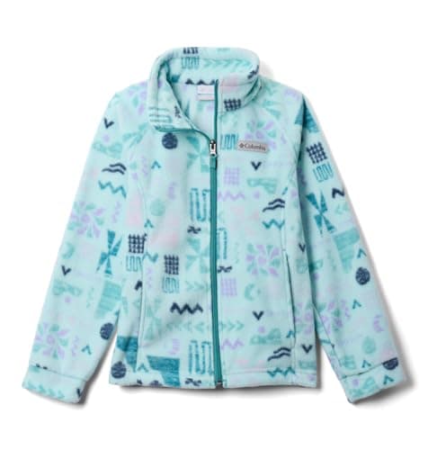 Printed Girls Fleece Jacket
