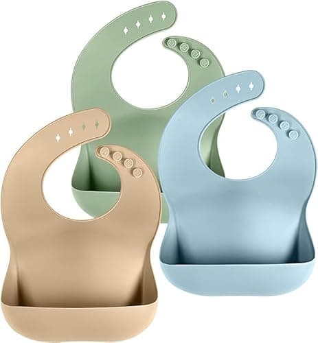 Soft Silicone Bib Set