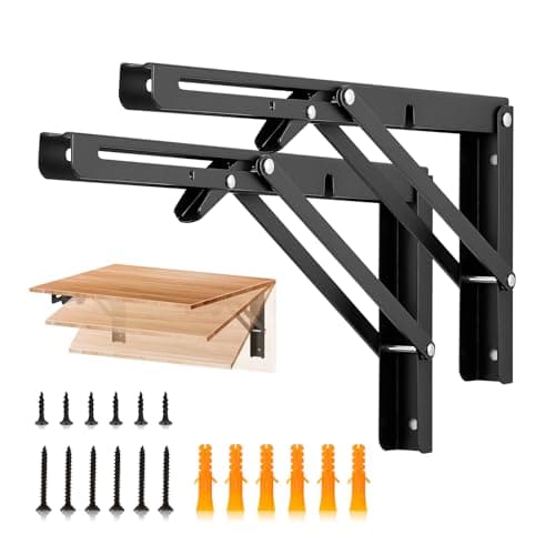 12-Inch Folding Shelf Brackets