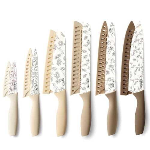 Floral Ceramic Knife Set