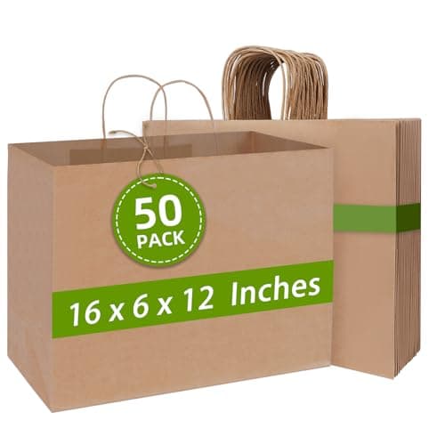 Johuivo Large Kraft Bags