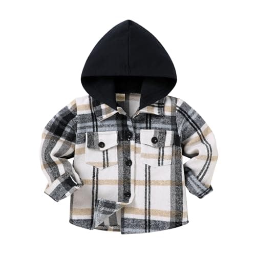 YOUNGER STAR Hooded Plaid