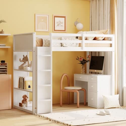 Loft Bed with Desk
