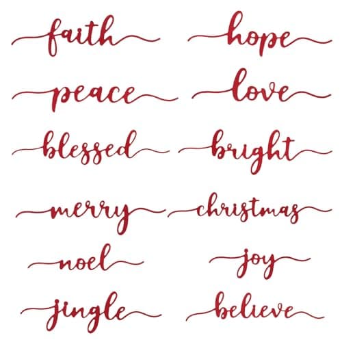Christmas Words Dies