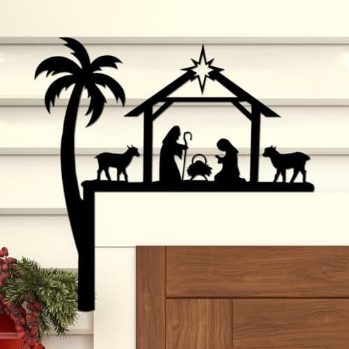 Metal Nativity Corner Sign