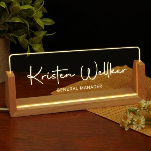 Light-Up Acrylic Nameplate