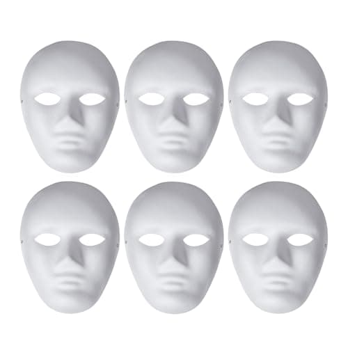 6-Pack Paintable Masks