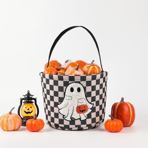 INough Canvas Halloween Bucket