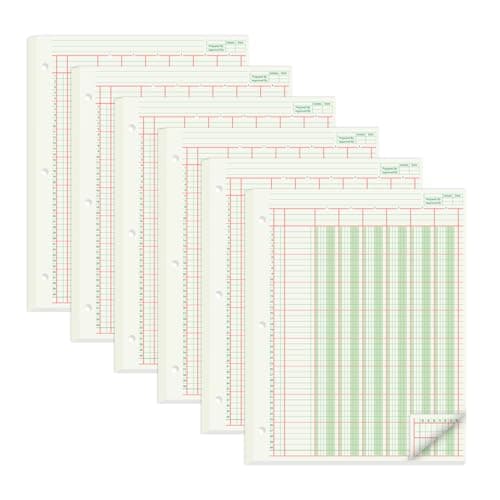 6-Column Accounting Pads