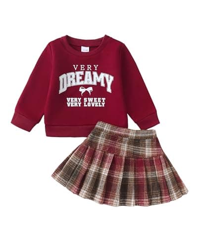 Cozy Plaid Skirt Set