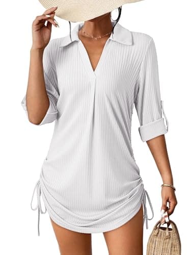 Long Sleeve Drawstring Dress