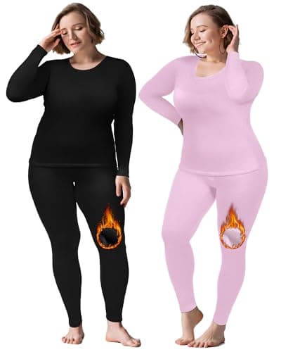Plus-Size 2-Set Thermals
