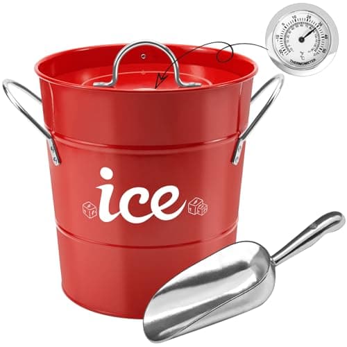Thermometer Metal Bucket