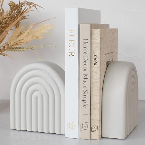 Concrete Rainbow Arch Bookends