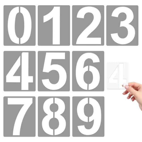 4-Inch Number Stencils