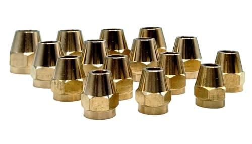 16‑Pack Brass Flare Nuts