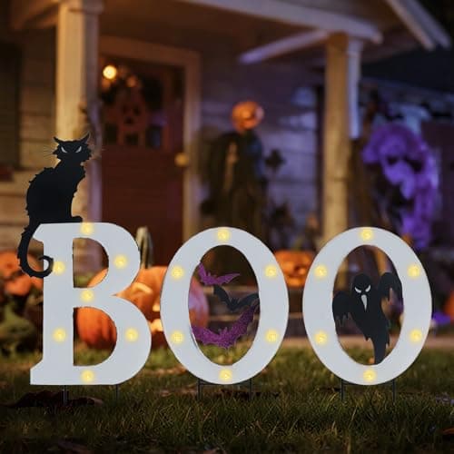 Solar BOO Yard Sign