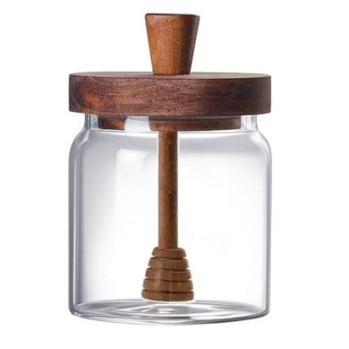 hiwafifi Borosilicate Honey Jar