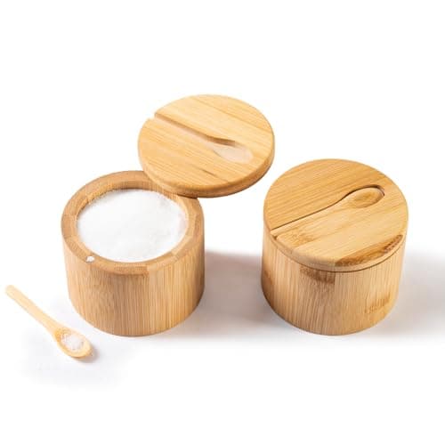 Bamboo 2-Pack Salt Cellars