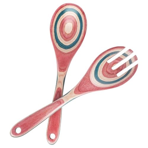 Pakkawood Salad Set
