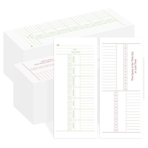 500-Pack Time Cards