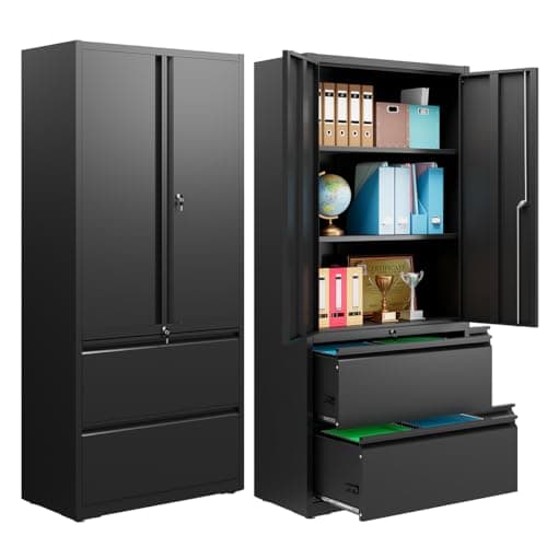 Locking Metal File Cabinet