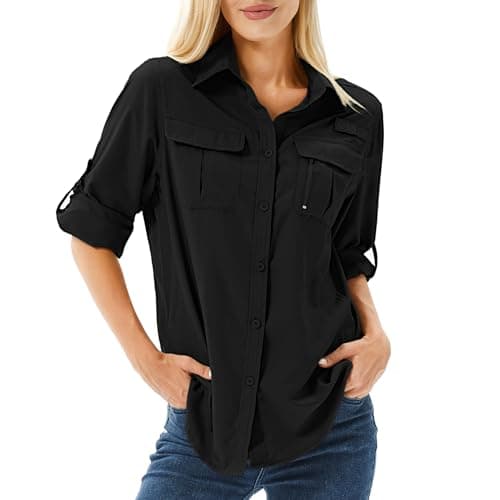 Breathable Safari Button-Down