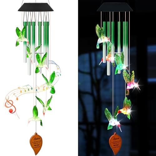 Solar LED Hummingbird Chime
