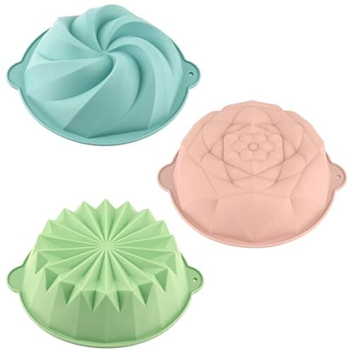 3 Flower Silicone Molds