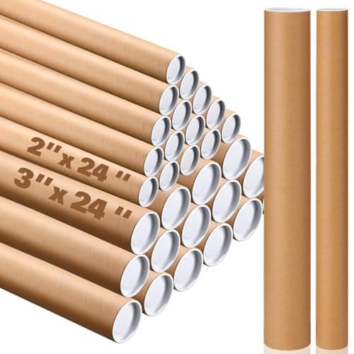 Bulk 20-Pack Kraft Tubes