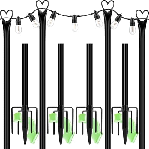 4-Pack 9.8ft Light Poles