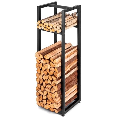Space-Saving Wood Rack