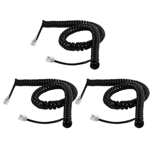 3-Pack Coiled Handset Cords