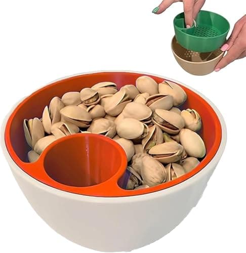 Dual-Chamber Snack Bowl