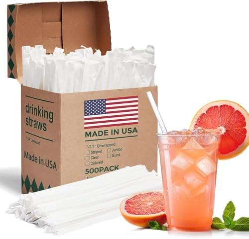 Bulk Wrapped Clear Straws