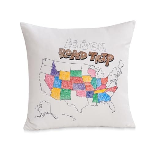 USA Map DIY Pillow