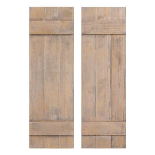 Rustic Paulownia Shutters