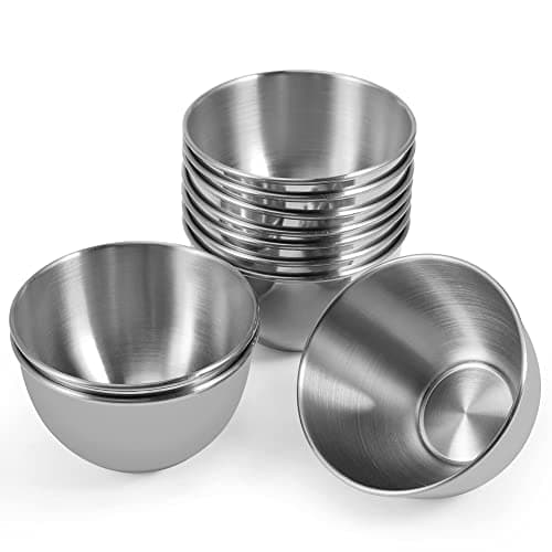 10-Pack Stainless Saucers