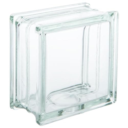 Clear Glass Block (With Hole)