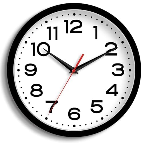 Silent Black Clock
