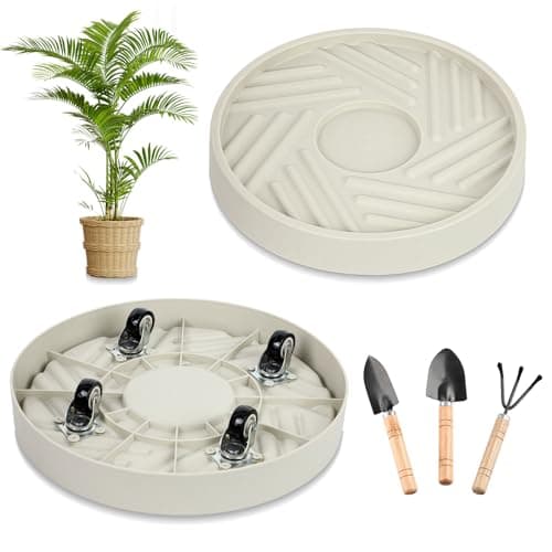 Hidden-Wheel Plant Tray