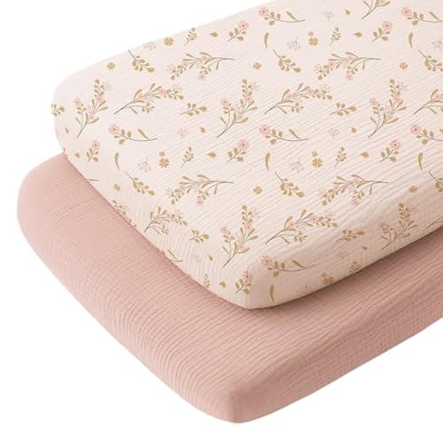 Konssy Muslin Bassinet Sheets