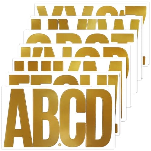 Gold 6-Inch Letters