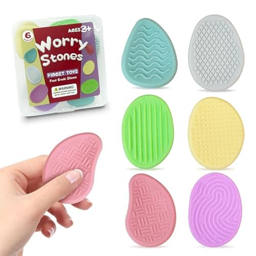 Textured Silicone Worry Stones