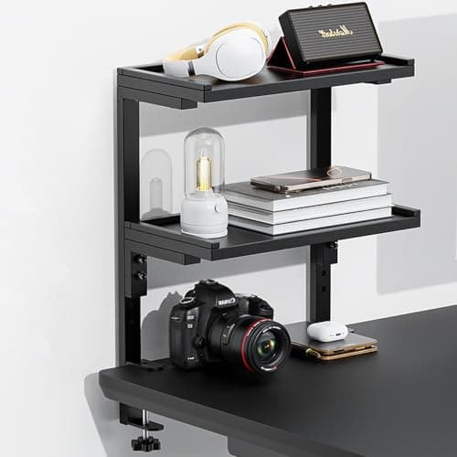Clamp-On Wood Shelf