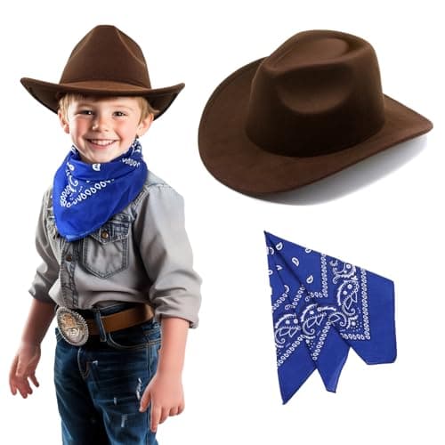 Kids Cowboy Hat Set