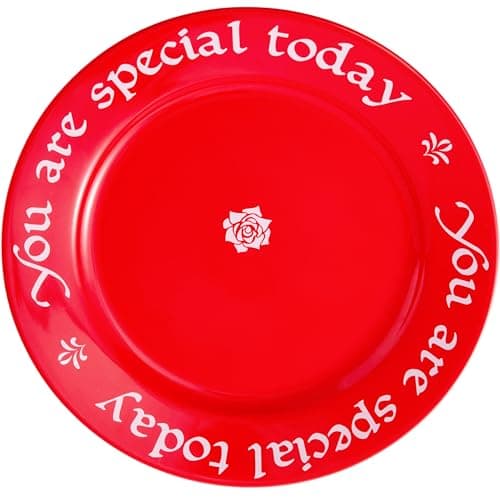 Red Celebration Plate