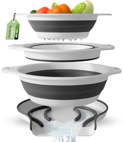 3-Pack Over-Sink Colanders